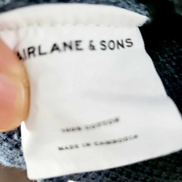 New without Tag FAIRLANE AND SON knitted sweater size M color black - Picture 3 of 9